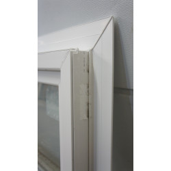 Châssis Abattant PVC Blanc 2 Soufflets 57x224 cm | Ref ACO012